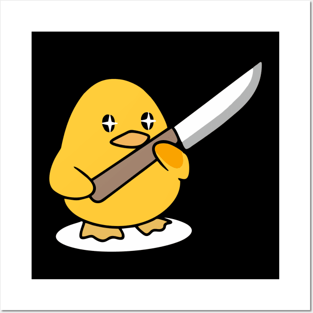 I Choose Violence - Cute Duck Wall Art by The Soviere